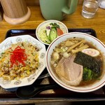 まつい食堂 - 料理写真:炒飯セット（税込み１１００円）