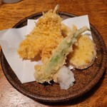 蕎麦ひら井 - キスの天ぷら