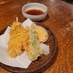 蕎麦ひら井 - キスの天ぷら