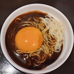 茉莉花 - 月見カレー替玉(ハーフ・ずんだれ)