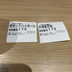 前濱食堂ヤマコ - 夜セットハイボールは100円安いです。