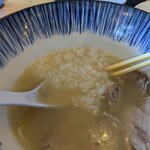 メントサケ - ライスをサービスしていただき雑炊にしました