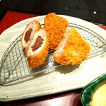 かつ乃 - もち豚梅しそ巻きカツ・もち豚ヒレカツ
