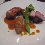 OGINO organic Restaurant - 豚のロースト　自家製ソーセージを添えて