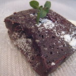 OGINO organic Restaurant - 半生チョコのテリーヌ　生クリーム添え