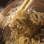 香氣 四川麺条 - 黒胡麻+ちぢれ麺