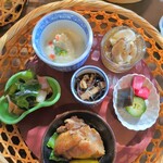 茶房 空花 - 季節の六品盛り合わせ