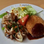 ジョイフル - (火)日替りランチ　500円　ライス大盛無料