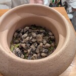 料理や まつもとけんじ - ぎっしり牡蠣の詰まった土鍋ご飯