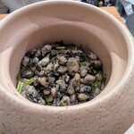 料理や まつもとけんじ - 牡蠣の土鍋ご飯