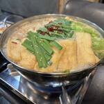 鉄板居酒屋～RYU～ - ☆コースのもつ鍋(味噌仕立て)