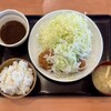 とんかつ 坂井精肉店 - ネギ盛りロースかつ定食 ¥1,100