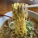 らー麺 ふしみ - 麺はこんな感じ