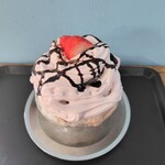青山商店 - ルビーチョコのかき氷