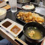 鉄板焼天神ホルモン - 丸腸ホルモン定食（大盛り）¥2,480