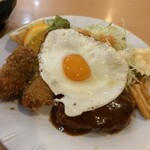 コトブキ - ミニバーグとカキフライセット！