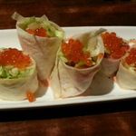 旨い魚とバリメシ 南風 - 鮭親子のトルティーヤ