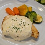 キッチン ブルー グローブ - 反対側から、オレンジピールは見えない