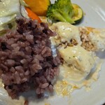 キッチン ブルー グローブ - ポワレは３つにカット