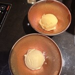 銀座焼肉 seigou - バニラアイス&ゆずシャーベット