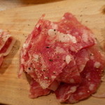 baru Publo - 【H26.6.14】お肉の盛り合わせ。生ハム・サラミ・パンチェッタ・コッパのイタリア産お肉盛り合わせ。