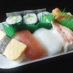 Hogaraka Sushi - 「そばセット」にぎり寿司