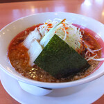 幸楽苑 - 背脂中華そば＆千切りネギ＆赤マー油