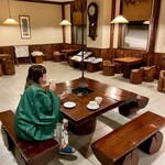 湯元 湧駒荘 - 食後に喫茶「姿見」で妻とカフェタイム！