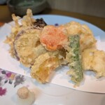 勇魚 - 穴子と野菜天ぷら（1000円）