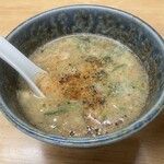 らーめん弥七 - つけだれ接写