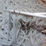 菊屋らん丸 - やさい天せいろ￥1480の極細十割蕎麦（H26.7.4撮影）