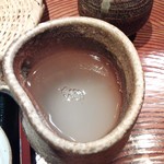 菊屋らん丸 - 蕎麦湯（H26.7.4撮影）