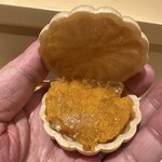 銀座 しのはら - フォアグラ　安保柿　ウイスキーゼリー