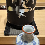 神田錦町 鮨たか晴 - 姿 純米吟醸 袋吊り 瓶囲い 無濾過生原酒