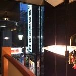 寿司の美登利 - ２F席からの看板