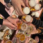 こみや - 10人で乾杯♪(*^^)o凵凵o(^^*)♪ 撮影あぜくらｻﾝ♪