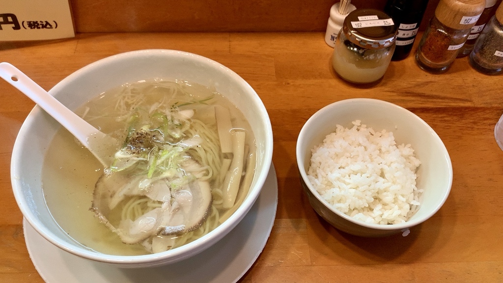 朝ラー（しょっつる）+ごはん