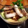 IUKI - 料理写真:トウモロコシのムースと穴子の白焼き