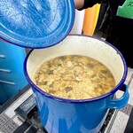 カフェモン - ヤムジンガイの青い可愛いお鍋♪
      タイハーブのと〜ってもいい香り♡