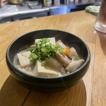 もつ家 いち - もつ煮込み（豆腐入り）