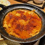 やよい軒 - 旨辛チゲとから揚げの定食¥1,090