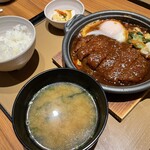 やよい軒 - 味噌カツ煮定食¥900