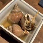 藁焼 みかん - つぶ貝旨煮