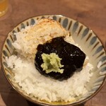 藁焼 みかん - 3杯目はノリとワサビ！おこげおいしかった！