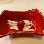 ひろ作 - 白魚梅肉掛けさんでーす。