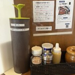 つけめん桜の如く - 特別な箸入れな座席