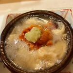 ひろ作 - 甘鯛 海胆 湯葉の小鍋さんでーす。②