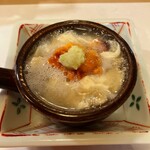 ひろ作 - 甘鯛 海胆 湯葉の小鍋さんでーす。①