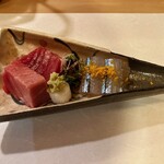 ひろ作 - 本日のお刺身さんでーす。①