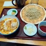 㐂道庵 - かつ丼セット   1060円